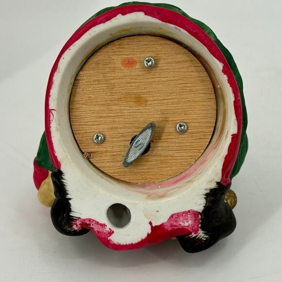 St. Nicholas Square Musical Santa Hat Gnome Jingle Bells Tune Ceramic Kohl's - Picture 5 of 8